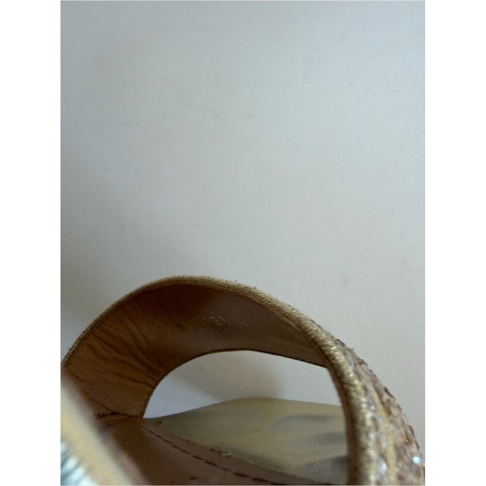 Christian Dior Dway Gold Crystals Sandal Heels - Picture 8 of 13